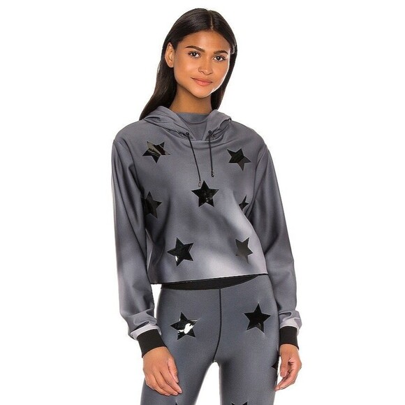 Ultracor Hypercolor Lynx Pullover Hoodie Gray Black Stars knockout collection XS